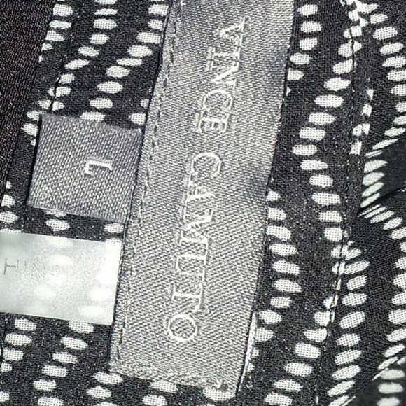 Vince Camuto Skirt NWT Black and White Dots size large - Picture 4 of 6